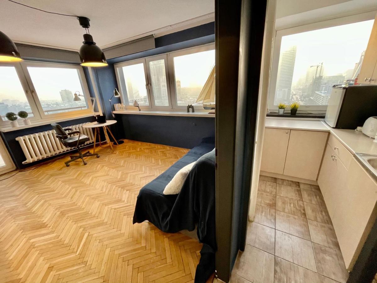 ורשה Super Apartament Blue Scisle Centrum Dwie Linie Metra Netflix Wifi 300 Mbs Panorama Miasta מראה חיצוני תמונה