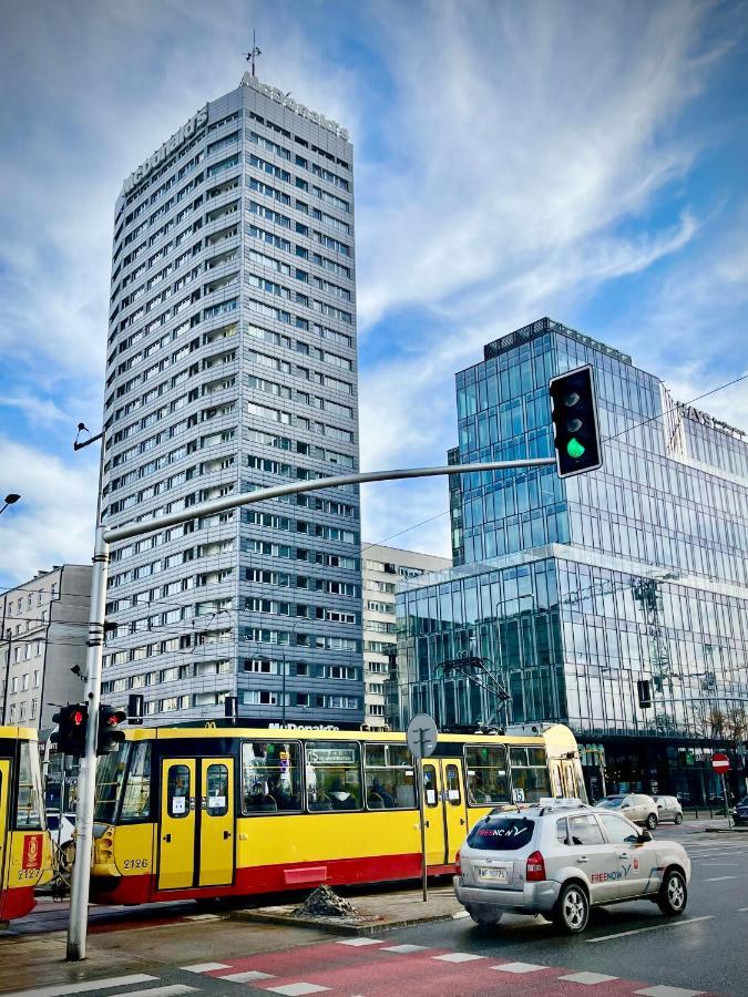 ורשה Super Apartament Blue Scisle Centrum Dwie Linie Metra Netflix Wifi 300 Mbs Panorama Miasta מראה חיצוני תמונה