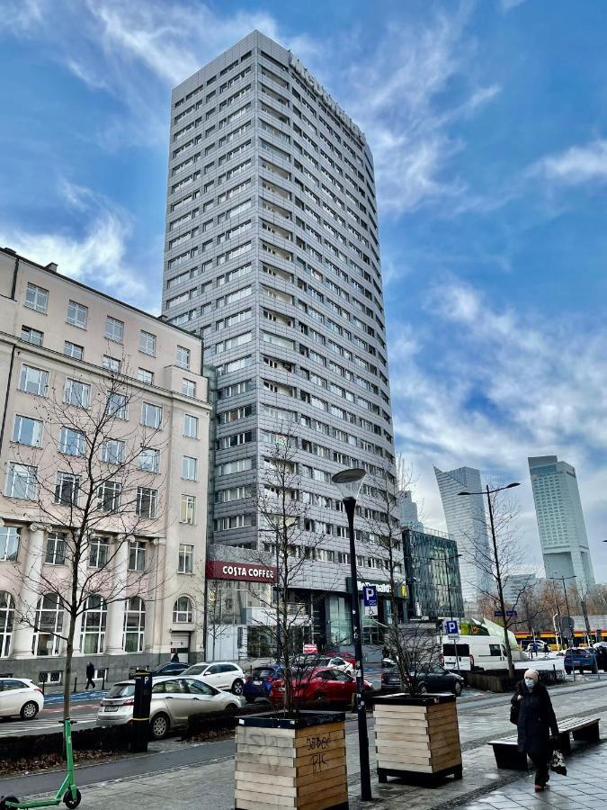 ורשה Super Apartament Blue Scisle Centrum Dwie Linie Metra Netflix Wifi 300 Mbs Panorama Miasta מראה חיצוני תמונה