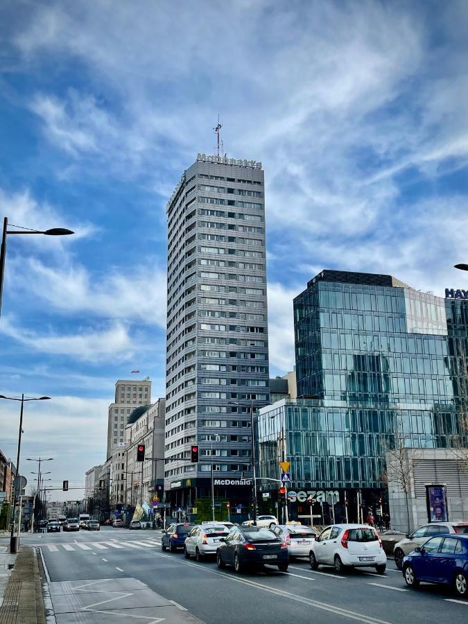 ורשה Super Apartament Blue Scisle Centrum Dwie Linie Metra Netflix Wifi 300 Mbs Panorama Miasta מראה חיצוני תמונה
